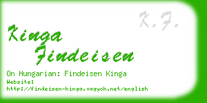 kinga findeisen business card